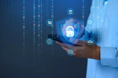 Network security system. Personal Data information on Tablet. Information a.. Stock Photos