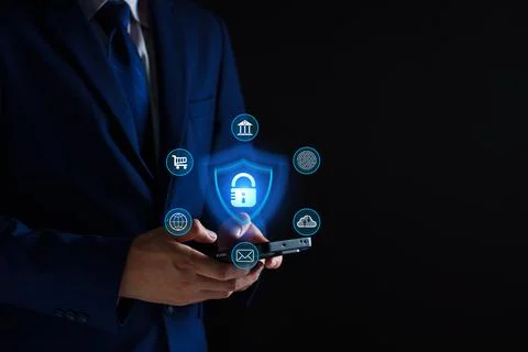 Network security system. Personal Data information on Tablet. Information a.. Stock Photos