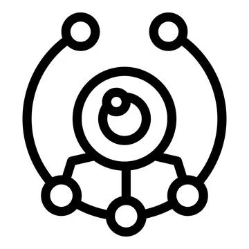 Network security system protecting data with multiple connections Stock Illustration