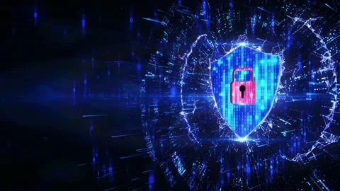 Network security.Data encryption.Information security.Cloud shield firewall  Stock Footage 138544311