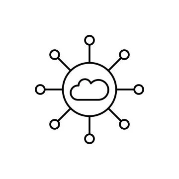 Network, SEO icon. Simple line, outline vector elements of commerce icons for ui Ilustración de archivo