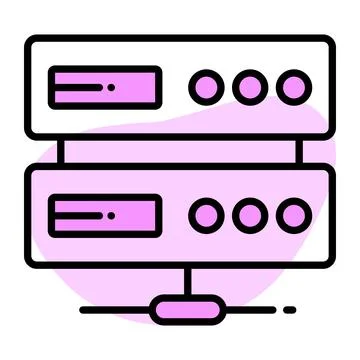 Network server concept icon, modern vector of datacenter  Stock Illustration