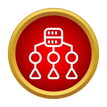 Network server connecting multiple user devices icon イラスト素材