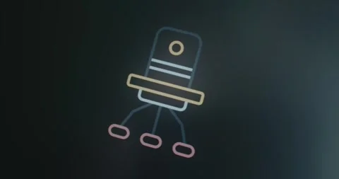 Network server icon, Central Processing Unit Stock Footage 314852726