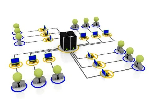 Network server Ilustração Stock