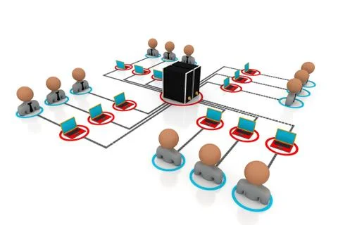 Network server Ilustração Stock