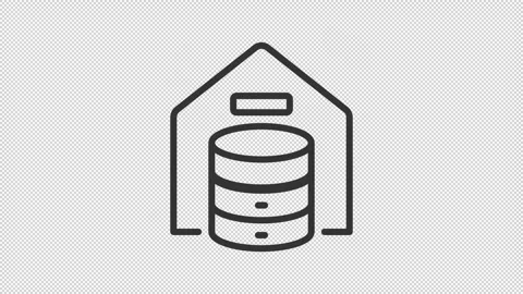 Network server integration line animation set 스톡 동영상 337776476