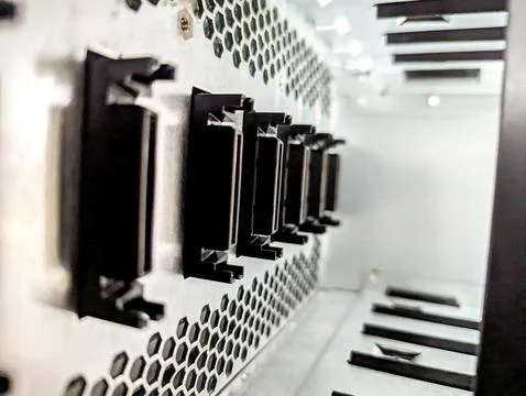 Network Server Ports Stock Photos