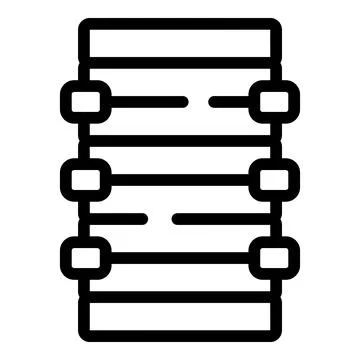 Network server processing data with multiple connections Stock Illustration