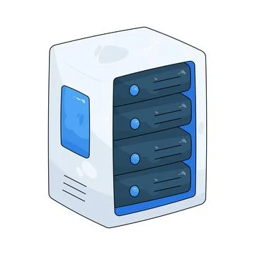 Network server rack Stock Illustration
