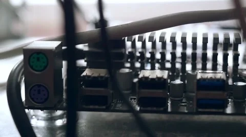 Network Server Rack Panel with hard disks in a data cente in slowmotion Stock Footage 56270838