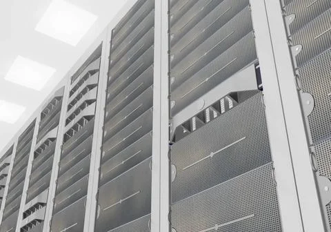 Network server room computer network server room 3d render representing in... Stock Photos