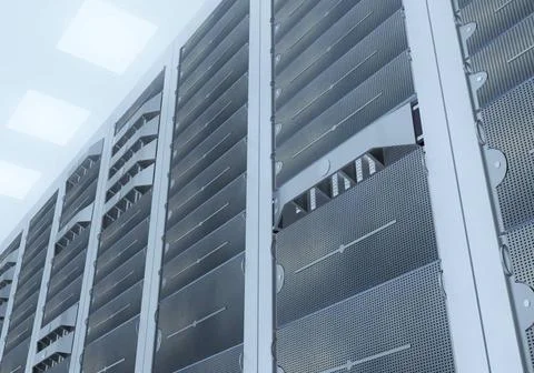 Network server room computer network server room 3d render representing in... Stock Photos