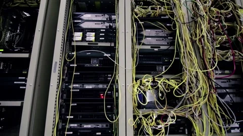 Network server room Video stock 42431970