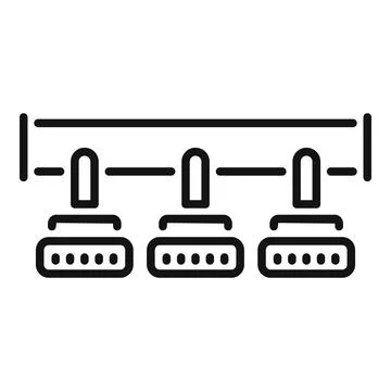 Network server room hosting data transfer with cables 스톡 일러스트