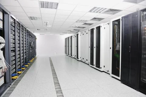 Network server room Stock Photos