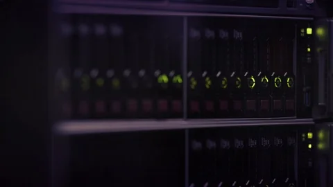 Network-server-storage-tech-blue-abstract-data-computer-internet-center-servi Stock Footage 94774712