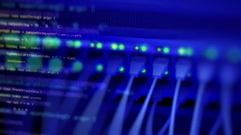 Network server switch Video stock 81493371