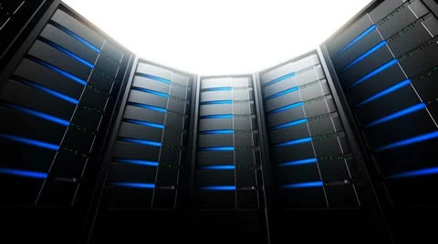 Network Servers in Circle (Loop) Vidéo 7736079