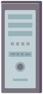 Network servers computer hardware technology vector illustration. Data center Stock Illustration