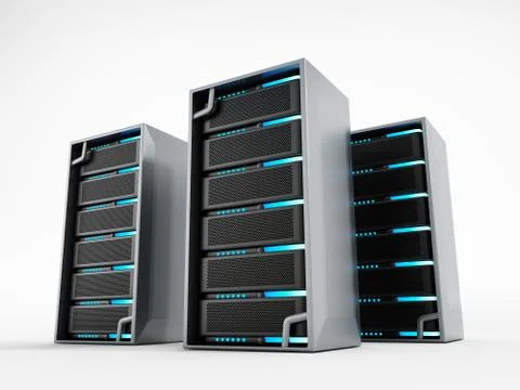 Network servers Stock Illustration