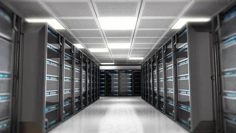Network servers Ilustración de archivo