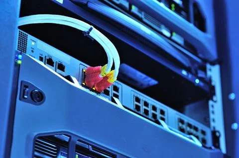 Network servers Foto stock