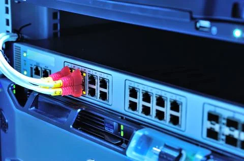 Network servers Stock Photos