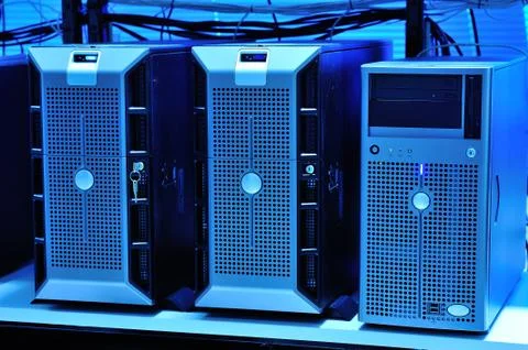 Network servers Stock Photos