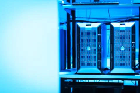 Network servers Stock Photos