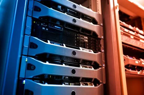 Network servers Stock Photos