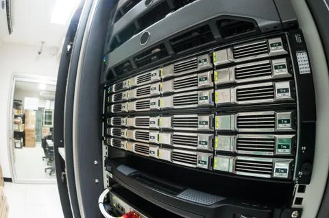 Network servers Foto stock