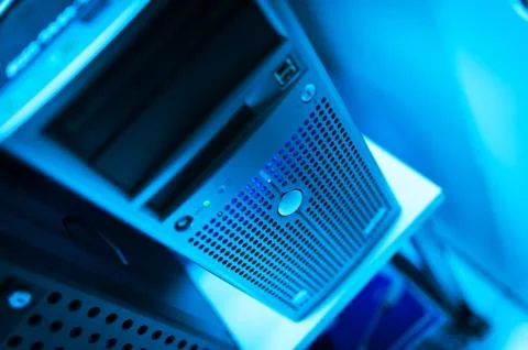 Network servers Foto stock