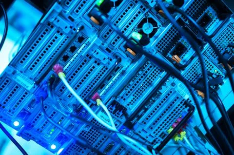 Network servers Stock Photos