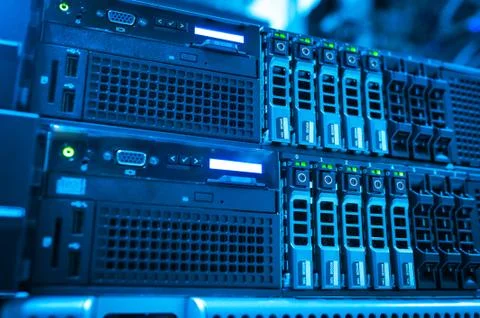 Network servers Stock Photos