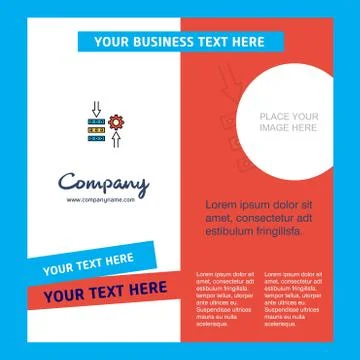 Network setting  Company Brochure Template. Vector Busienss Template Illustrazione stock