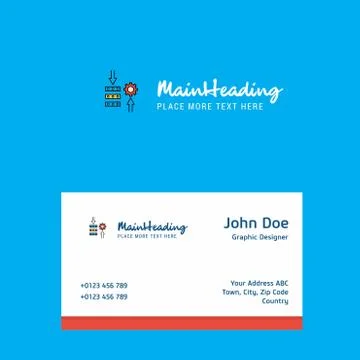 Network setting  logo Design with business card template. Elegant corporate i Illustrazione stock