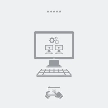 Network settings flat icon イラスト素材