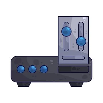 Network settings illustration Stock Illustration