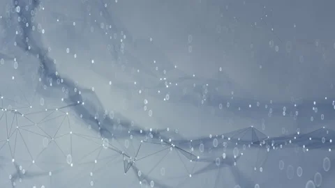 Network shape from lines and connected points seamless loop 3D render animation Stock Footage 164760464