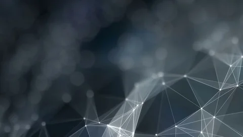 Network shape loopable animation with selective focus 4k UHD (3840x2160) Stock Footage 82574359