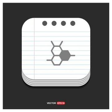 Network, share icon Gray icon on Notepad Style template Vector EPS 10 Free Ic 스톡 일러스트