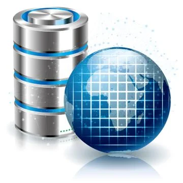 Network sharing concept design. Isolated on white background. Stock Illustration