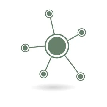 Network sign symbol. Illustrazione stock