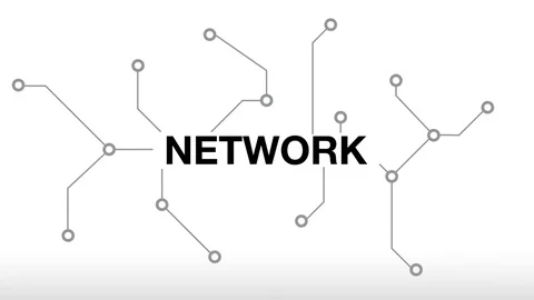 Network Simple Circuit Web Title Animation 스톡 동영상 83866304