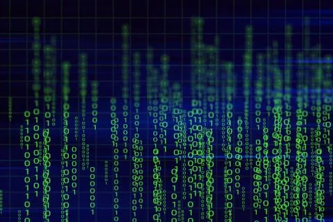 Network social online, background 3d illustration rendering, machine deep lea Stock Illustration