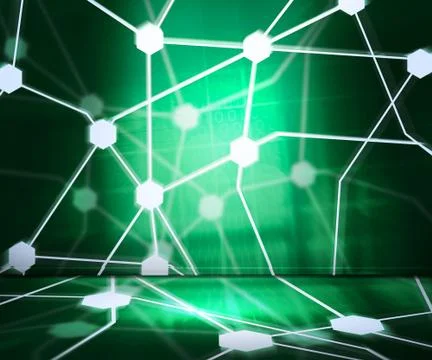 Network spotlight abstract background Stock Illustration