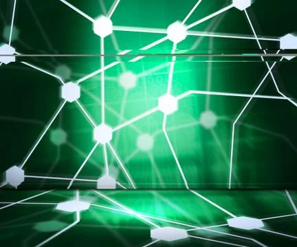 Network spotlight abstract background Stock Illustration