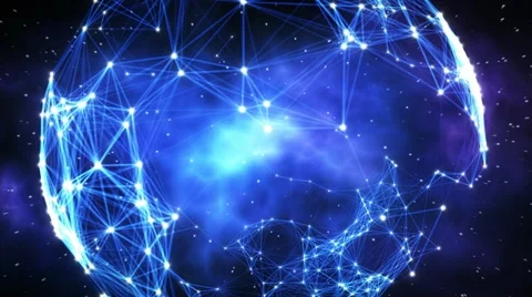 Network of stars. Stock Footage
