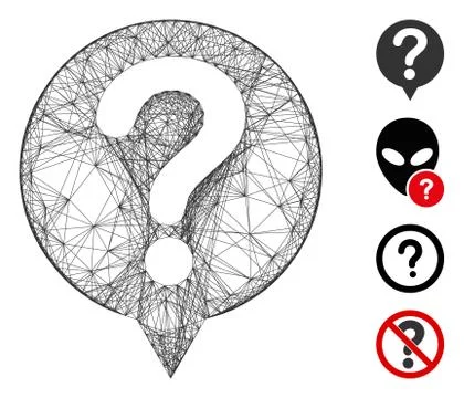 Network Status Vector Mesh Illustrazione stock